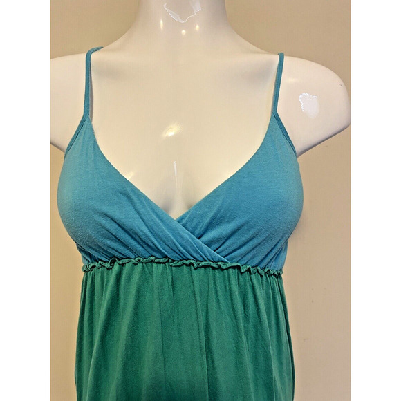 Energie Color block Tiered V-Neck Fit & Flare Waist Jersey Dress Size L - Picture 3 of 6